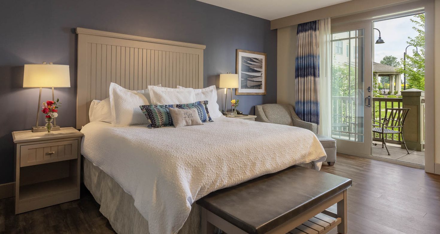 Bedroom Suite at the Chautauqua Harbor Hotel