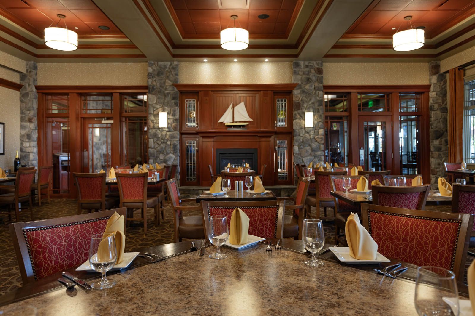 A view of the dining room at The Seaway Grille