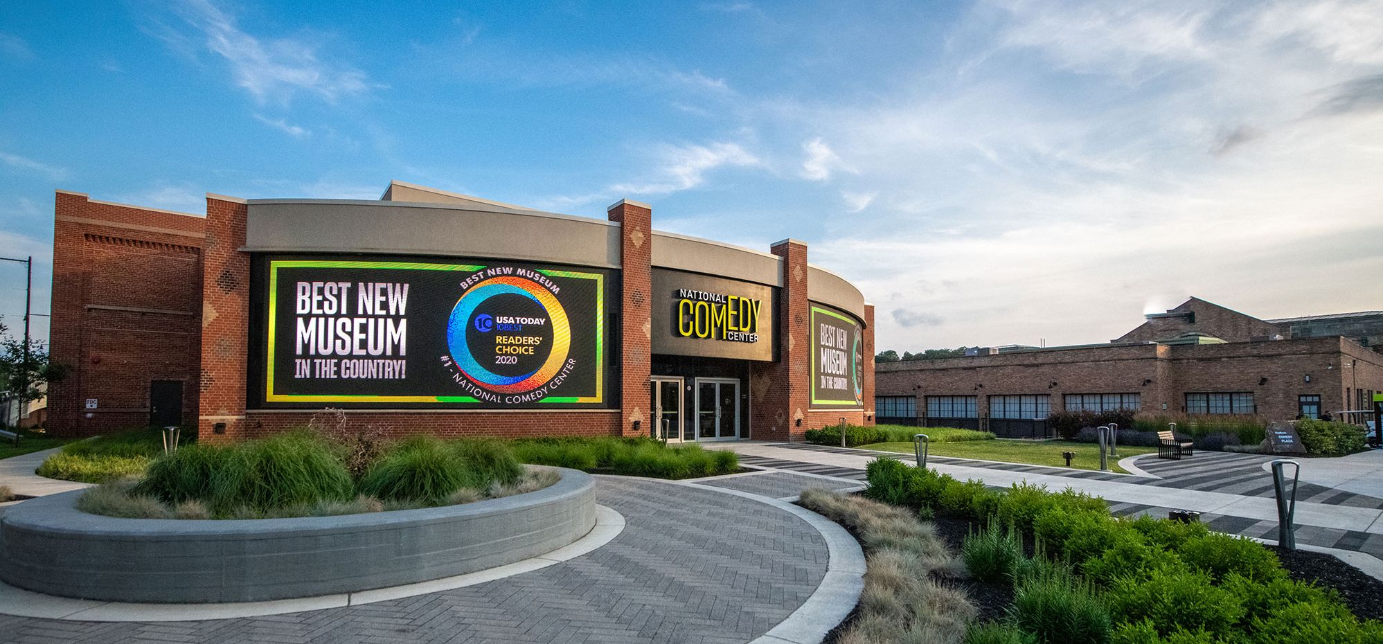 The Exterior of the National Comedy Center in Jamestown, NY